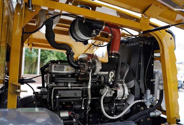 engine of wheel loader