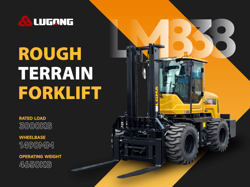 LM838 Rough Terrain Forklift